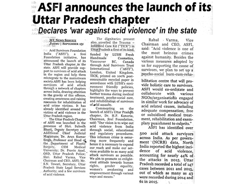 Launch of ASWWF Uttar Pradesh Chapter-Mercury Times