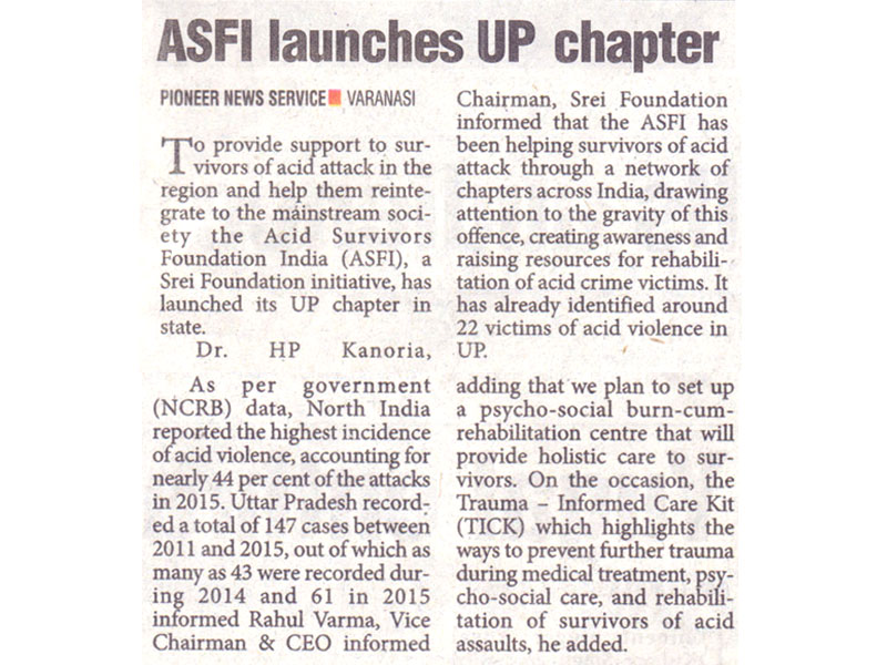 Launch of ASWWF Uttar Pradesh Chapter-The Pioneer